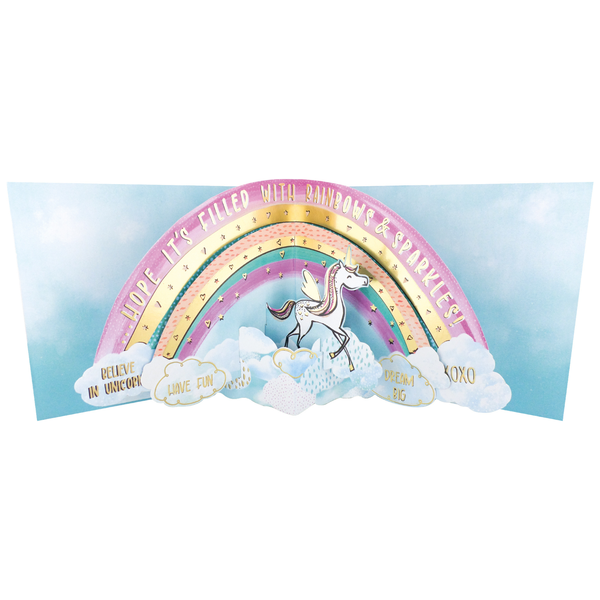 Paper Celebrations Pop-Out Birthday card - Unicorn
