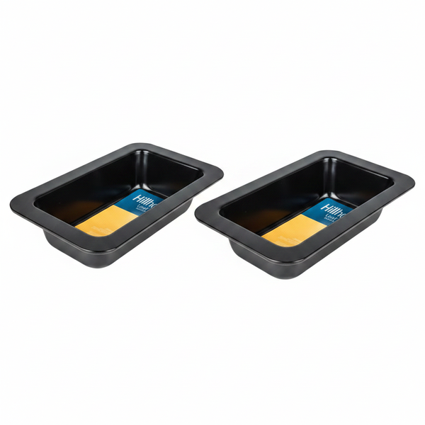 Hillhouse Non-Stick Loaf Pan 24cm for Bread, Meatloaf, Pound Cake - 2 Pack
