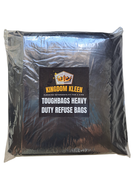 TOUGHBAGS Bulk Heavy Duty Black Refuse Bags