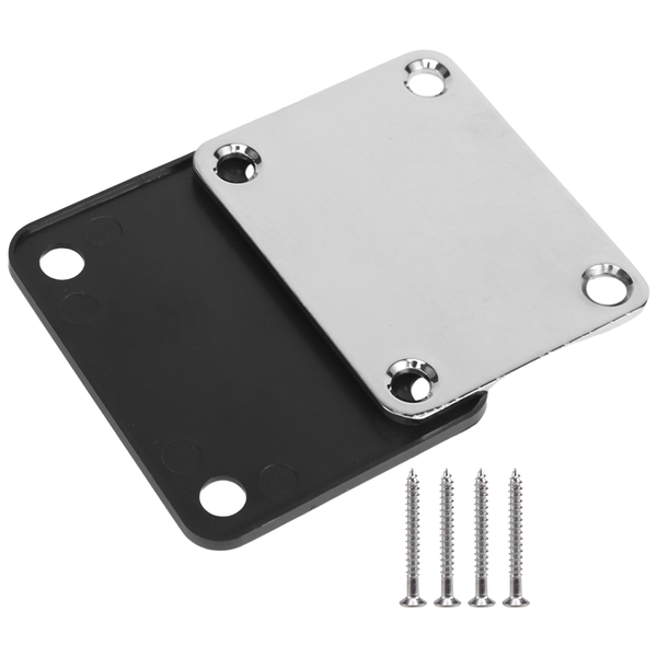 1 Set Electric Guitar Neck Plate with Screws for Strat Tele Guitar Precisio