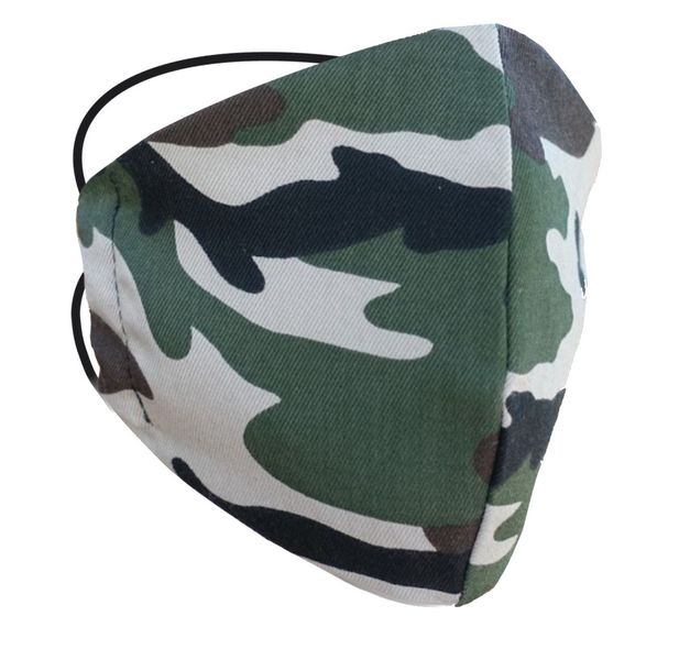Face Mask - Camo - Washable Reusable 3 Layer Cotton Fabric