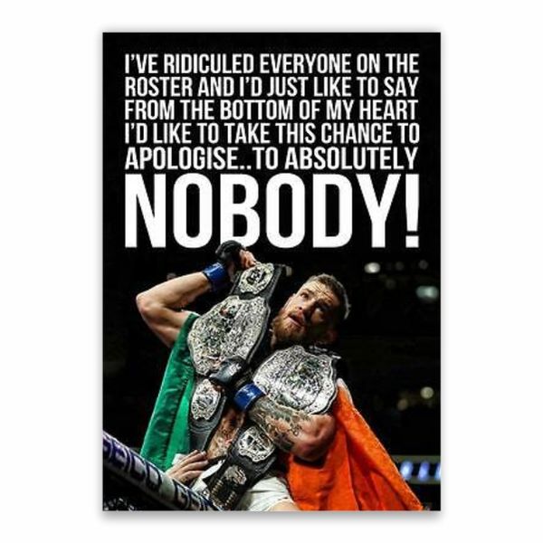 Conor McGregor Quote Poster - A1