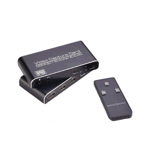 4K USB 3.0 Video Capture Card with Dual HDMI input Loop HDMI &amp; MIC+Audio