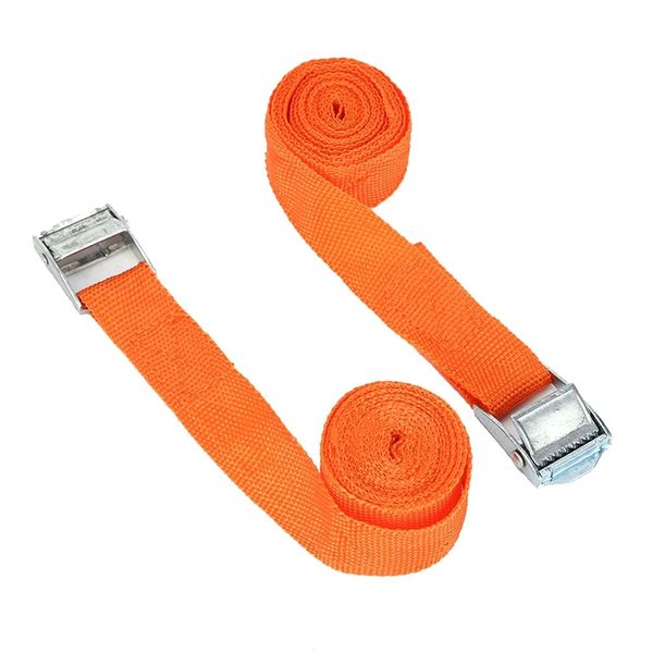 2 Pieces Heavy Duty Pull Ratchet Tie Down Straps 2.5M