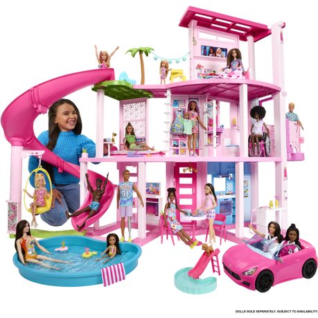 Barbie Dreamhouse 75 Pieces Pool Party Doll House with 3 Story Slide Shop Today. Get it Tomorrow takealot