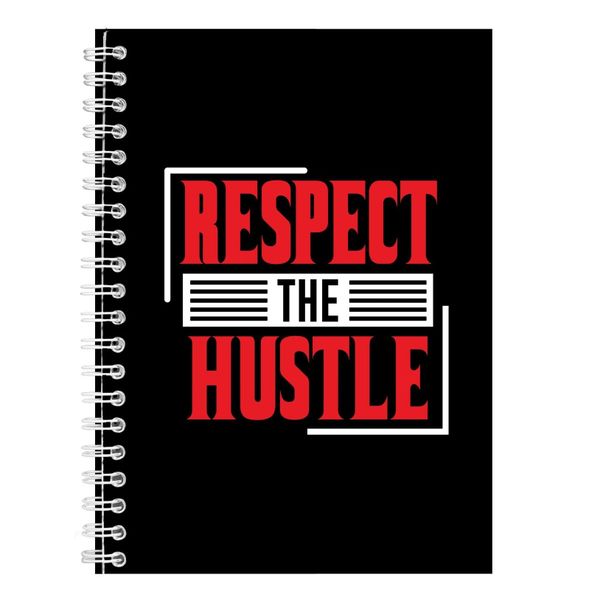 Respect The Hustle Notebook Inspirational Gift Idea A4 Notepad 131