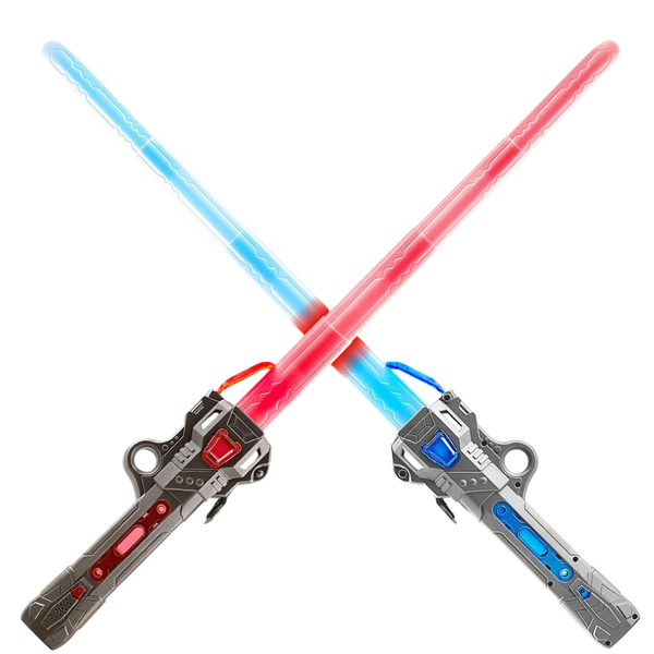 Set of Two Lightsabers to make a Double Blade Edged Weapon with LED lights