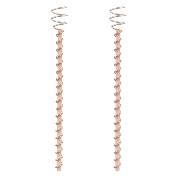 Garden Electroculture Plant Stakes With Copper Wire Set of 2 - 29cm