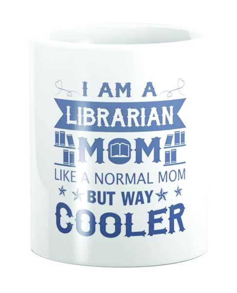 PepperSt Mug - I Am A Librarian Mom