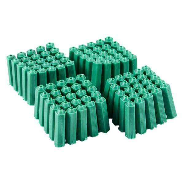 Mounting Screws Green 6 Mm Non-Slip Plastic Dowel 100 Compatible with None
