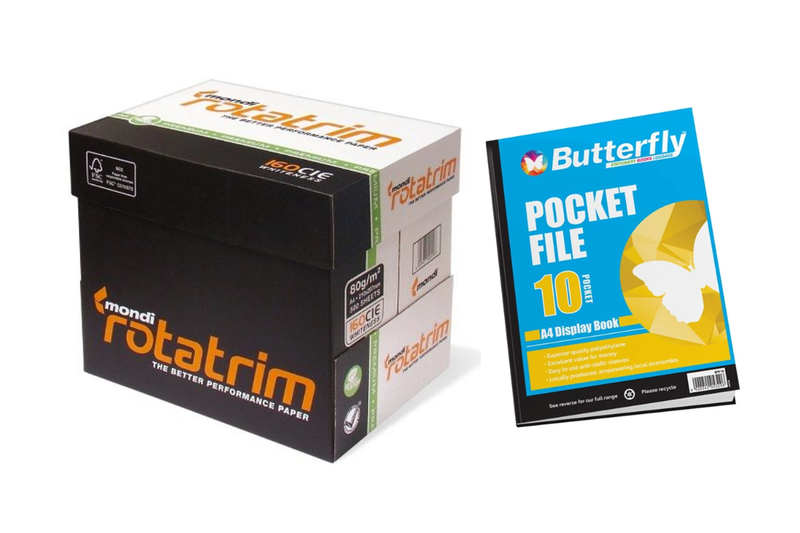 Mondi Rotatrim A4 Paper Box with 10-Pocket Butterfly File
