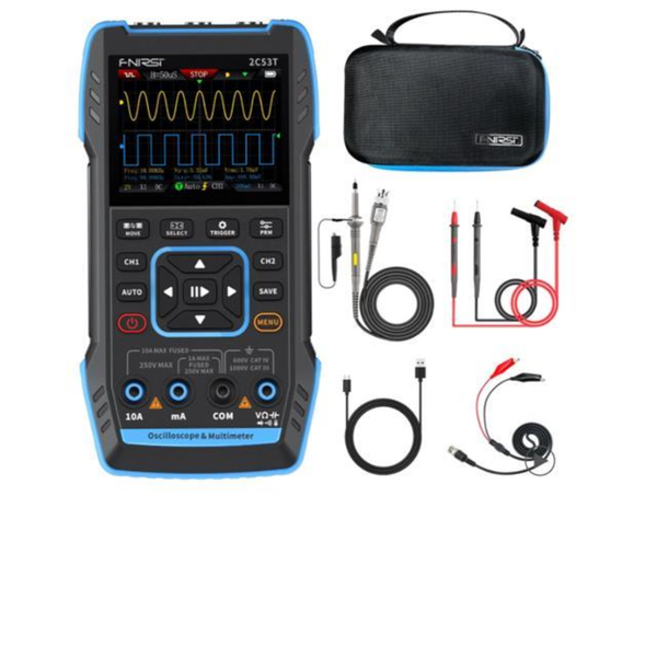 FNIRSI 2C53T 50MHz Dual Oscilloscope, Signal Generator &amp; Multimeter