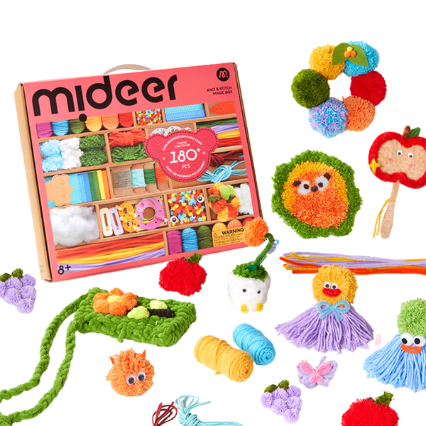 Mideer - Arts &amp; Crafts Box for Kids - DIY Craft Kit 180+ Pieces
