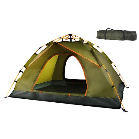 FE Active 2 Person Four Seasons Camping Tent Made with RipStop PU  Waterproof Coat and Includes Full Rain Fly, Aluminum Poles, Dry Carry Bag