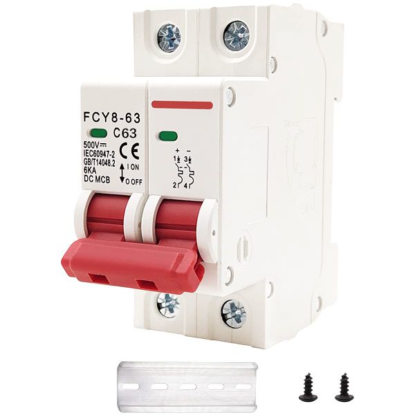 AC Breaker 2P 63A for Solar Panels Grid System