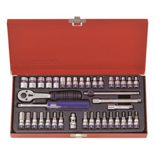 Socket Set with Bits - 1/4" x 4mm-13mm x 12p - 39 Piece
