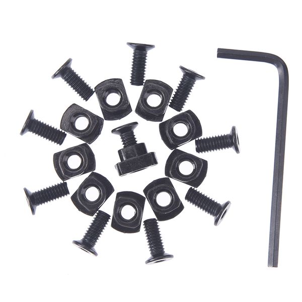 Tool DIY 10 Pieces M-Lok Replacement Screws M-Lok Rail T Nut Replacement Screws