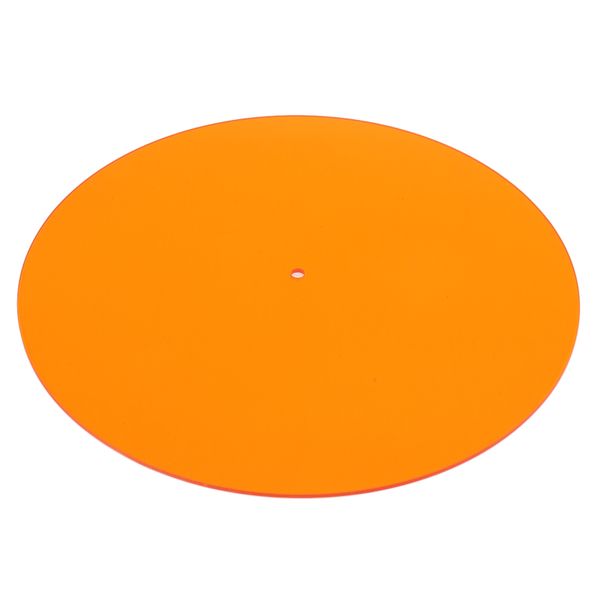 Orange Acrylic Turntable Slipmat for 12 Inch Record Players