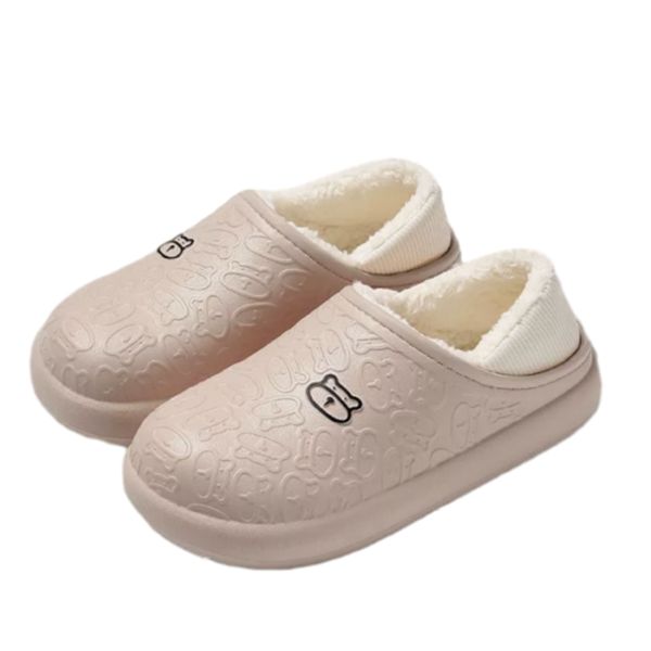 EVA Slippers-Men's Waterproof Plush Non-slip Slippers