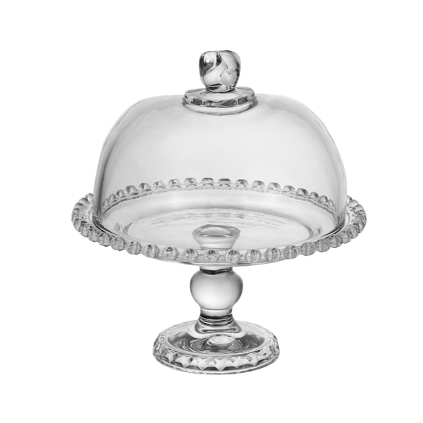 Transparent Plastic Cake Stand Cupcake Stand Dessert Display Tray - 32x24cm