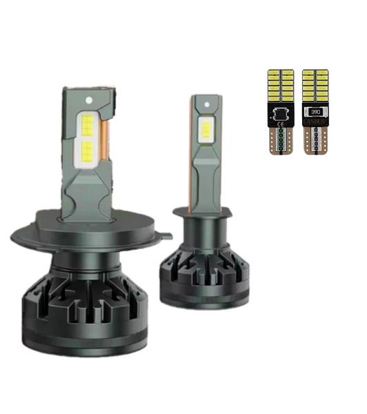 V7 55w Canbus 8000 Lumen Led Headlight Set H4 - Including T10 24 Led Park