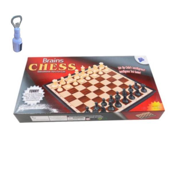 Chess - Magnetic Chess Set - Foldable for Travel with Bottle Opener