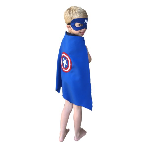 Superhero Cape &amp; Mask - Captain America