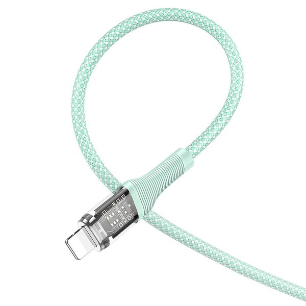 Hoco U111 Premium PD20W Type-c To Lightning Cable Transparent Edition