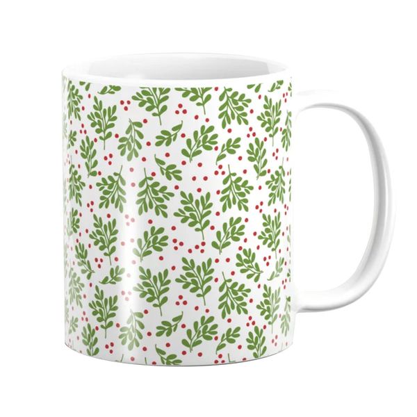 Pappa Joe - Mug - Christmas Mistletoe Pattern