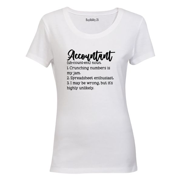 Accountant Definition - Ladies - T-Shirt