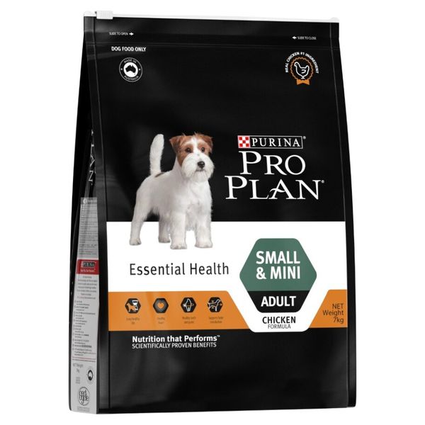 Purina Pro Plan Small/Mini Breed Adult Dog Food 7kg - Chicken Formula