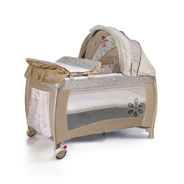 Belecoo Aaliyah Baby Camp Cot -Beige