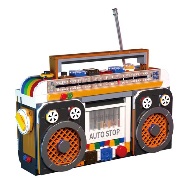 Vintage Radio 554-Piece Building Block Toy