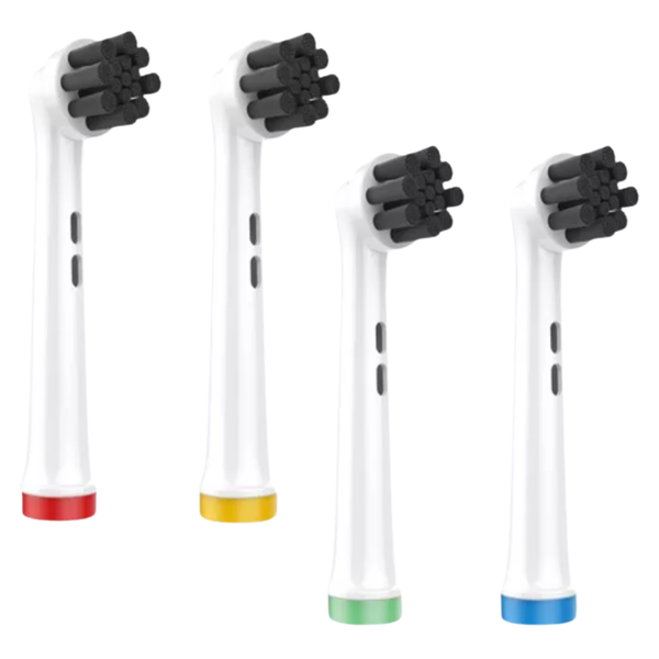 4 Pack of Replacement Charcoal Brush Heads For Oral-B Electric Toothbrush