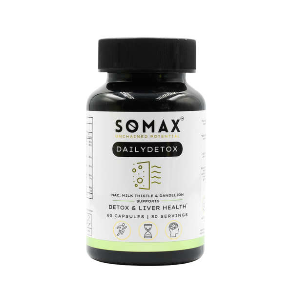 SOMAX DailyDetox Detox Supplement | NAC, Milk Thistle, Dandelion - 60