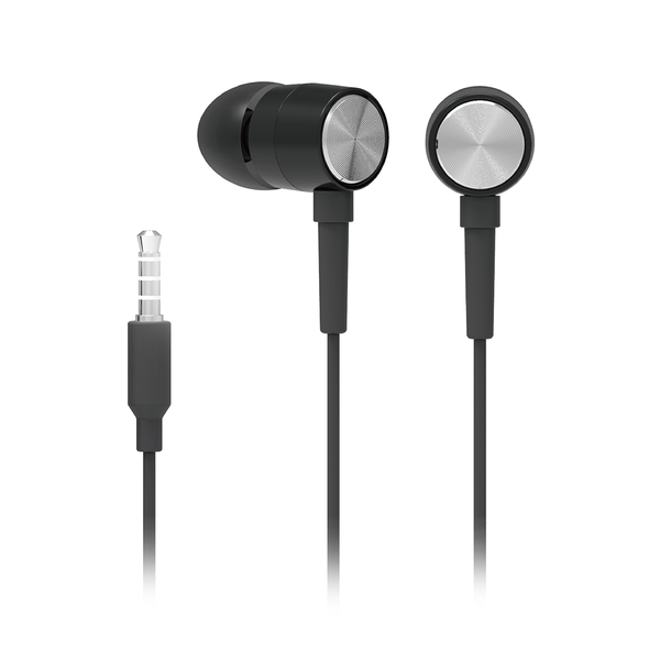 HP Sleek In-Ear Earphones with Mic - Black