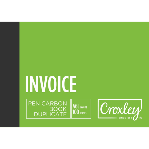 Croxley Pen Carbon Book - Invoice Duplicate A6L JD16BO