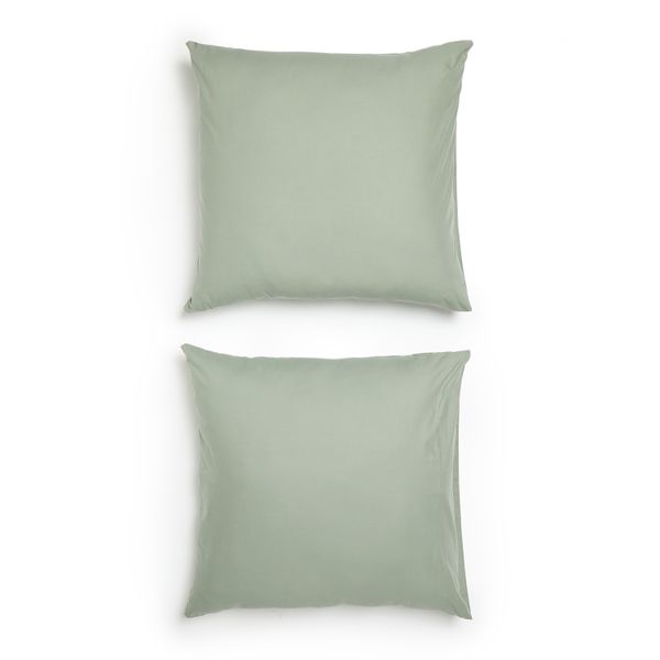 George &amp; Mason- 200TC Cotton 2 Pack Continental Pillowcases - Sage Green