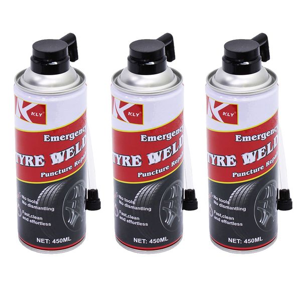 Emergency Tyre Weld Puncture Repair - 450ml Can - 10 Pack