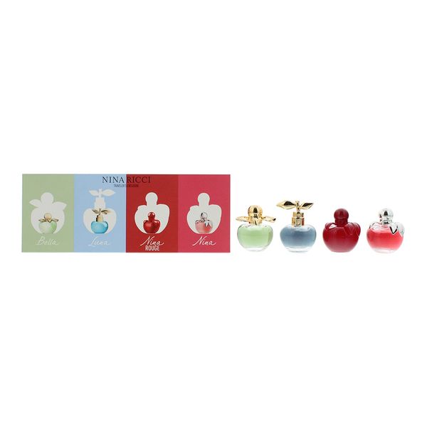 Nina Ricci 4 Piece Mini Gift Set Eau De Toilette 4ml (Parallel Import)