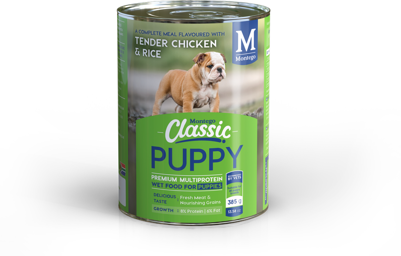 Montego - Classic Wet Puppy Chicken - 385g Dog Wet Food