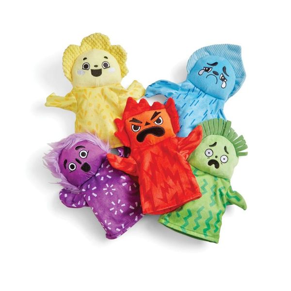 Hand2Mind - Feelings Family Hand Puppets - Emotions Learning Toy for Kids