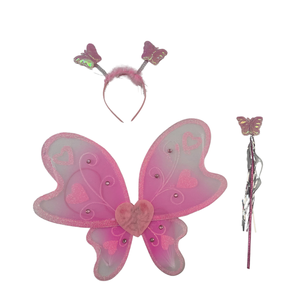 Pink Glitter Wing Set (3-6 Years)