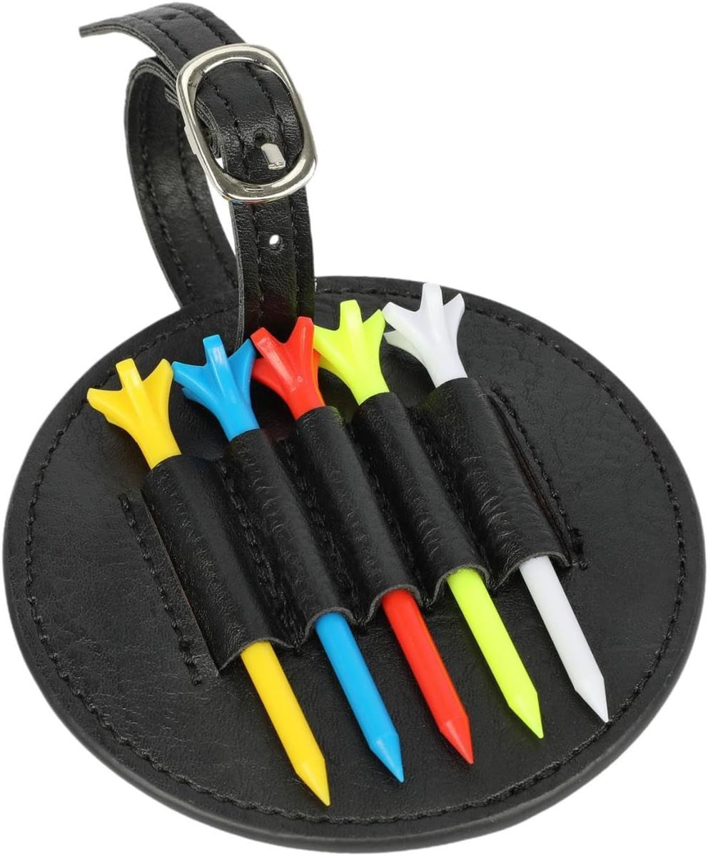 Portable Waterproof Golf Tee Pouch Bag - PU Leather Holder