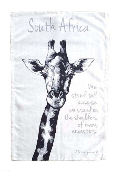 Giraffe Head Animal Tea Towel Dish Cloth 67x44,5cm