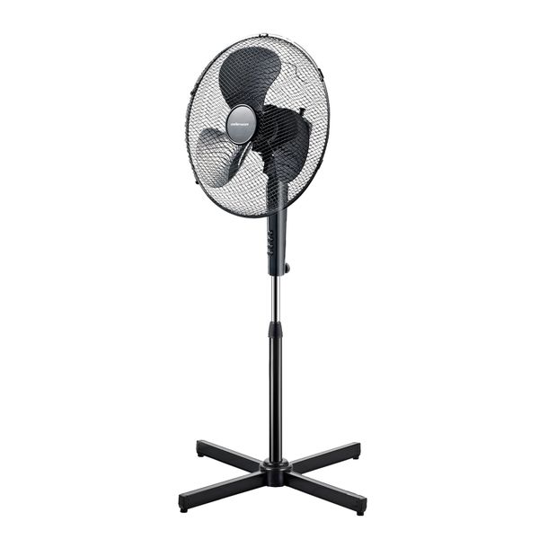 Mellerware Fan 3 Speed Pedestal Plastic Black 40cm 45W "Breeze Black