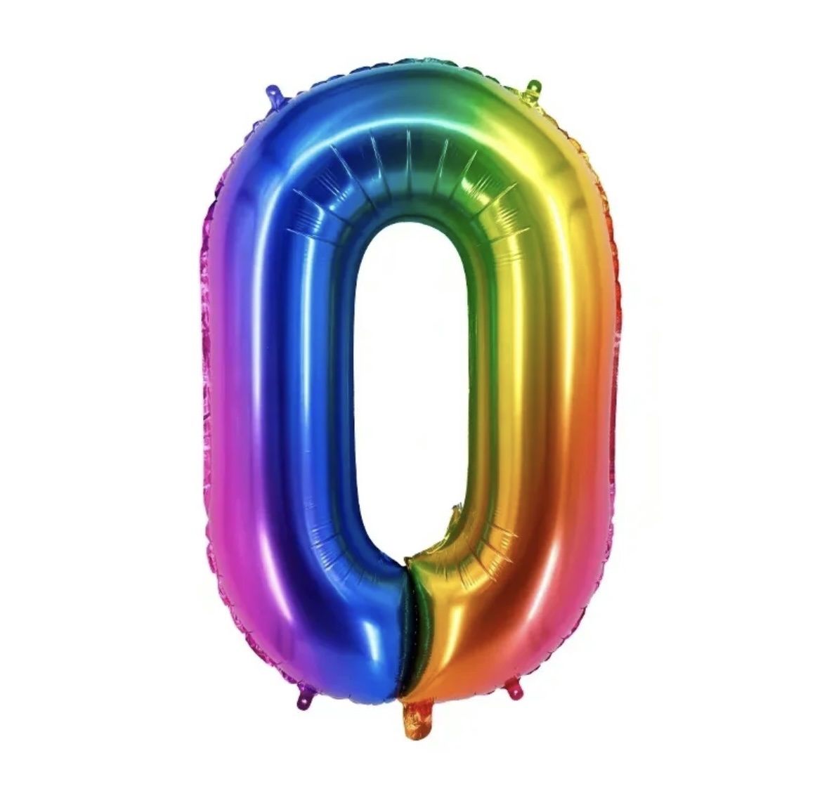 Rainbow Number 0 Helium Balloon 106cm Buy Online in South Africa