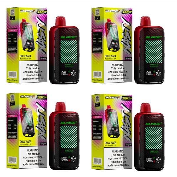 Nasty Surge 50 000 Disposable Vape - Watermelon Ice (4 Pack)