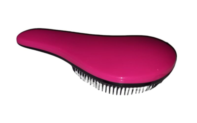 S-Shaped Detangling Hair Brush - Dark Pink-2 Pack