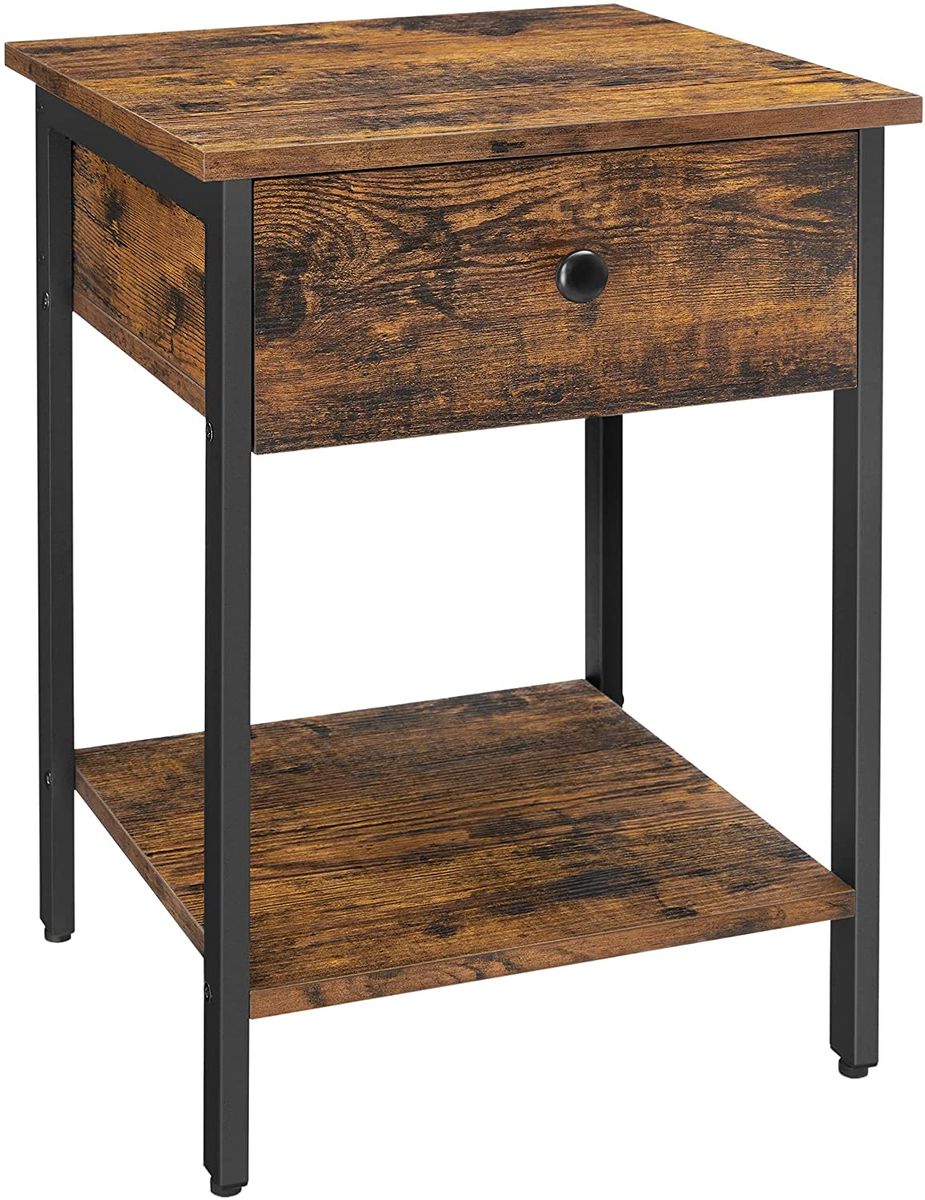 Lifespace Industrial Rustic Wood Side Table with Draw Shop Today. Get